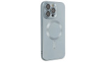 Newface iPhone 14 Pro Kılıf Moshi Lens Magneticsafe Silikon - Sierra Blue