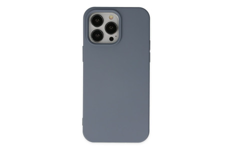 Newface iPhone 14 Pro Kılıf Nano içi Kadife Silikon - Gri