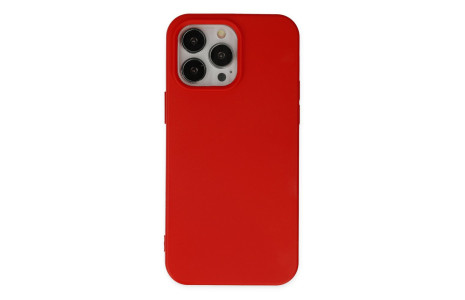 Newface iPhone 14 Pro Kılıf Nano içi Kadife Silikon - Kırmızı