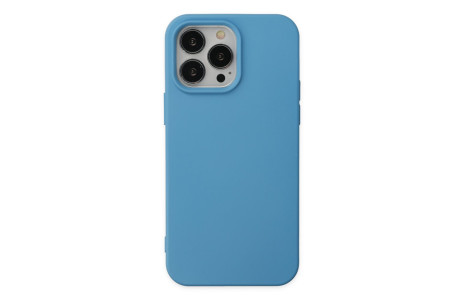 Newface iPhone 14 Pro Kılıf Nano içi Kadife Silikon - Mavi