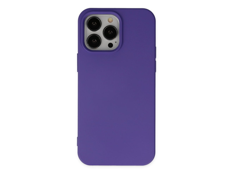 Newface iPhone 14 Pro Kılıf Nano içi Kadife Silikon - Mor