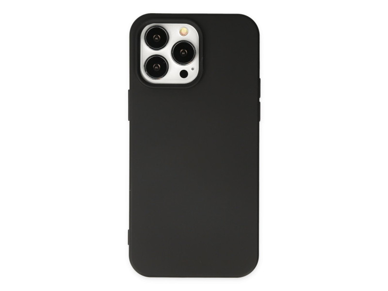 Newface iPhone 14 Pro Kılıf Nano içi Kadife Silikon - Siyah