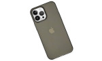 Newface iPhone 14 Pro Kılıf Pc Sert Şeffaf Kapak - Siyah