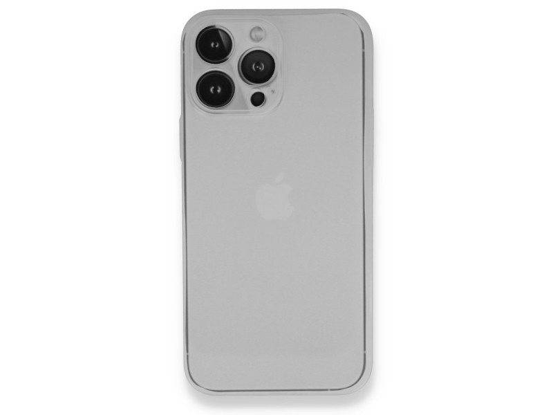 Newface iPhone 14 Pro Kılıf PP Ultra İnce Kapak - Beyaz