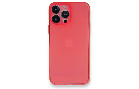 Newface iPhone 14 Pro Kılıf PP Ultra İnce Kapak - Kırmızı