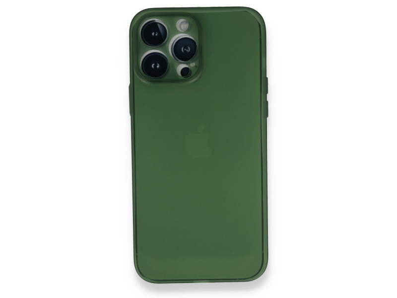 Newface iPhone 14 Pro Kılıf PP Ultra İnce Kapak - Yeşil