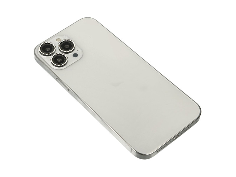 Newface iPhone 14 Pro Max Diamond Kamera Lens - Siyah