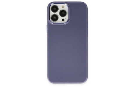 Newface iPhone 14 Pro Max Kılıf Asya Deri Silikon - Mor