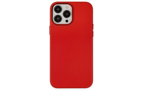 Newface iPhone 14 Pro Max Kılıf Asya Deri Silikon - Kırmızı