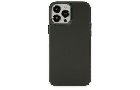 Newface iPhone 14 Pro Max Kılıf Asya Deri Silikon - Koyu Yeşil