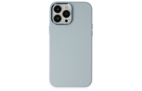 Newface iPhone 14 Pro Max Kılıf Asya Deri Silikon - Sierra Blue