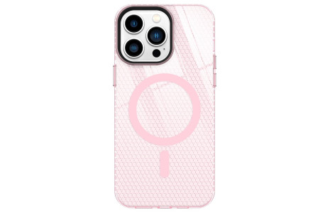Newface iPhone 14 Pro Max Kılıf Beta Magneticsafe Silikon - Pembe
