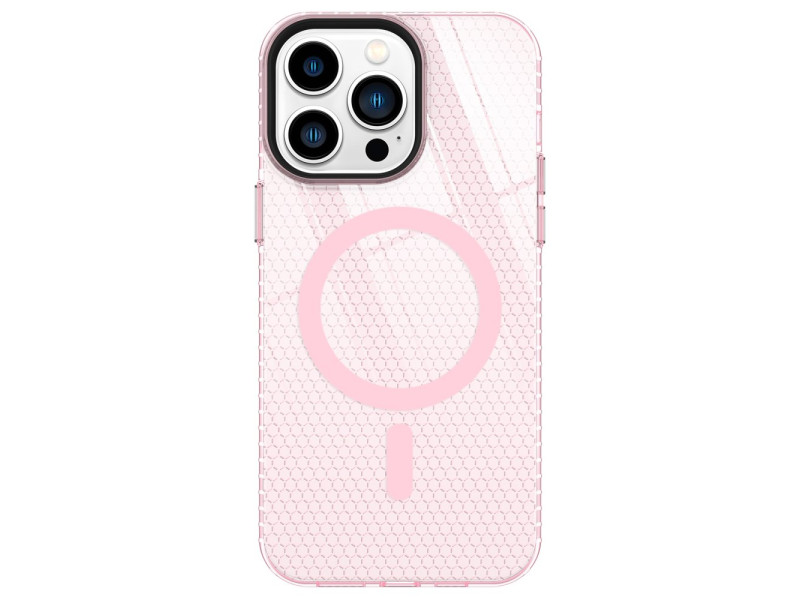 Newface iPhone 14 Pro Max Kılıf Beta Magneticsafe Silikon - Pembe