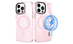 Newface iPhone 14 Pro Max Kılıf Beta Magneticsafe Silikon - Pembe