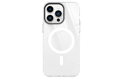 Newface iPhone 14 Pro Max Kılıf Beta Magneticsafe Silikon - Şeffaf