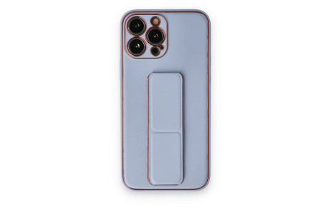 Newface iPhone 14 Pro Max Kılıf Coco Deri Standlı Kapak - Sky Blue