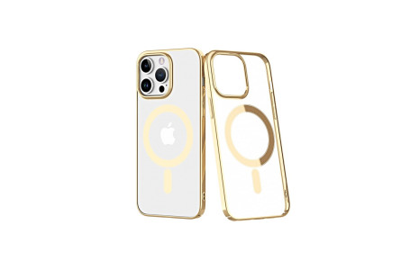 Newface iPhone 14 Pro Max Kılıf Element Magneticsafe Sert Kapak - Gold