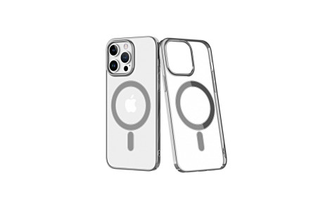 Newface iPhone 14 Pro Max Kılıf Element Magneticsafe Sert Kapak - Gümüş