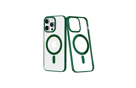 Newface iPhone 14 Pro Max Kılıf Element Magneticsafe Sert Kapak - Köknar Yeşili