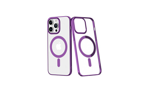 Newface iPhone 14 Pro Max Kılıf Element Magneticsafe Sert Kapak - Mor
