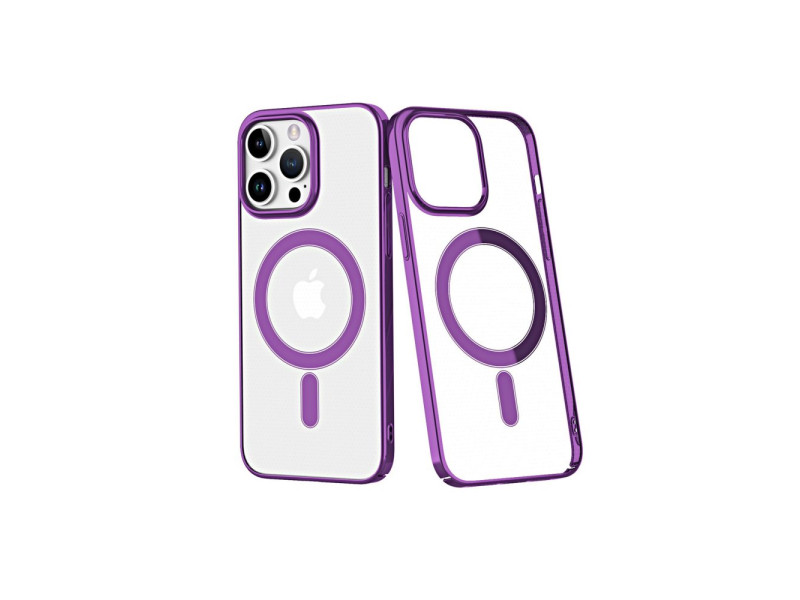 Newface iPhone 14 Pro Max Kılıf Element Magneticsafe Sert Kapak - Mor