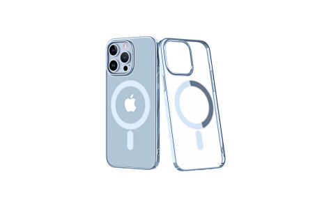 Newface iPhone 14 Pro Max Kılıf Element Magneticsafe Sert Kapak - Sierra Blue