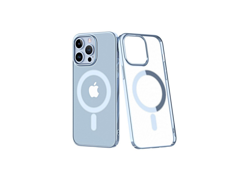 Newface iPhone 14 Pro Max Kılıf Element Magneticsafe Sert Kapak - Sierra Blue