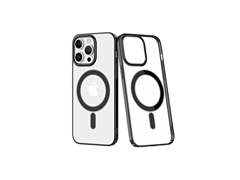 Newface iPhone 14 Pro Max Kılıf Element Magneticsafe Sert Kapak - Siyah