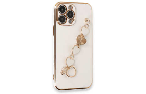 Newface iPhone 14 Pro Max Kılıf Esila Silikon - Beyaz