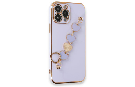 Newface iPhone 14 Pro Max Kılıf Esila Silikon - Lila