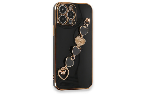 Newface iPhone 14 Pro Max Kılıf Esila Silikon - Siyah