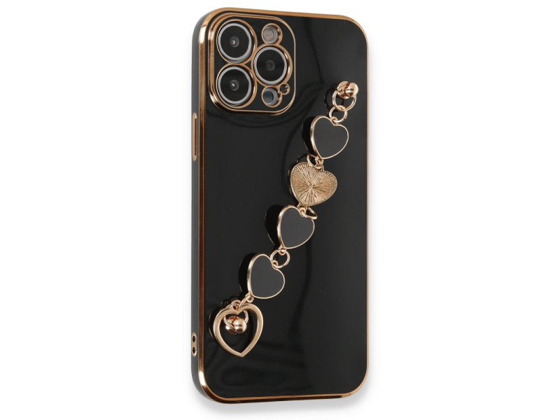 Newface iPhone 14 Pro Max Kılıf Esila Silikon - Siyah
