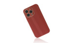 Newface iPhone 14 Pro Max Kılıf Glass Kapak - Bordo