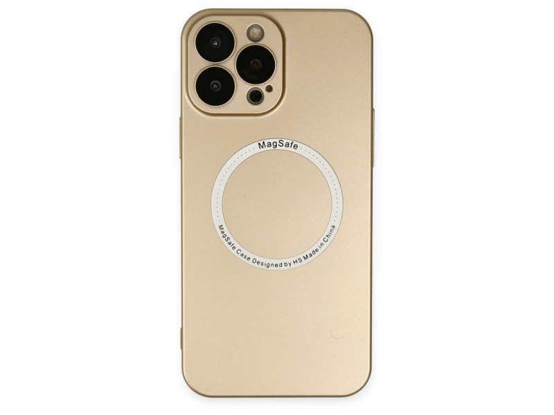Newface iPhone 14 Pro Max Kılıf Jack Magneticsafe Lens Silikon - Gold