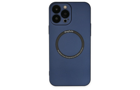 Newface iPhone 14 Pro Max Kılıf Jack Magneticsafe Lens Silikon - Lacivert