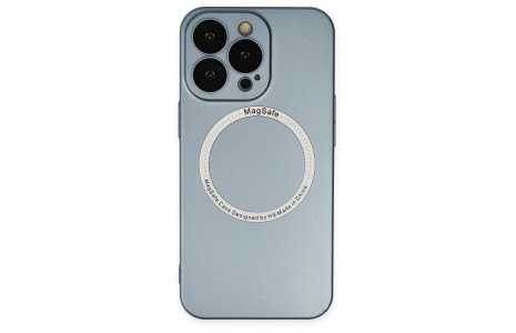 Newface iPhone 14 Pro Max Kılıf Jack Magneticsafe Lens Silikon - Sierra Blue