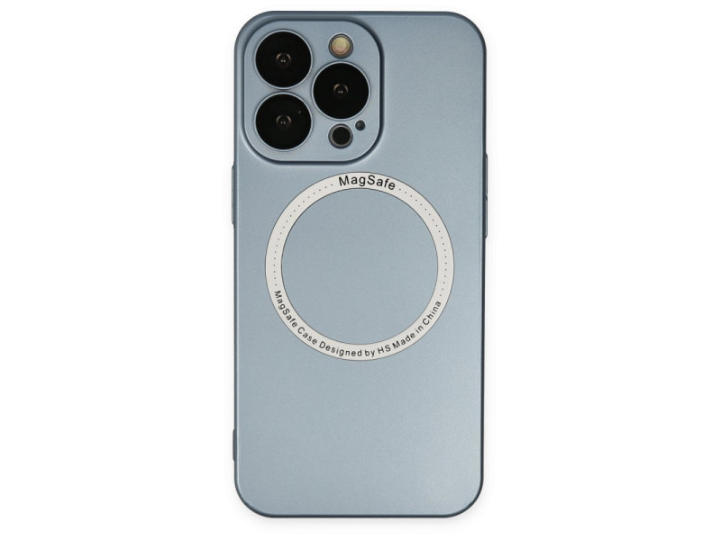 Newface iPhone 14 Pro Max Kılıf Jack Magneticsafe Lens Silikon - Sierra Blue