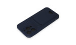 Newface iPhone 14 Pro Max Kılıf Kelvin Kartvizitli Silikon - Lacivert