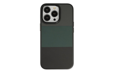 Newface iPhone 14 Pro Max Kılıf King Kapak - Gri-Siyah