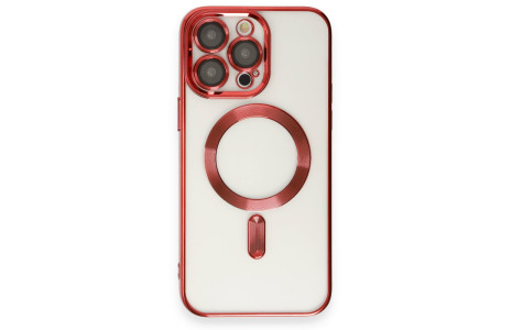 Newface iPhone 14 Pro Max Kılıf Kross Magneticsafe Kapak - Kırmızı