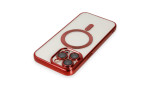 Newface iPhone 14 Pro Max Kılıf Kross Magneticsafe Kapak - Kırmızı