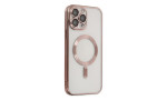 Newface iPhone 14 Pro Max Kılıf Kross Magneticsafe Kapak - Rose