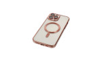 Newface iPhone 14 Pro Max Kılıf Kross Magneticsafe Kapak - Rose