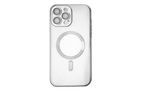 Newface iPhone 14 Pro Max Kılıf Kross Magneticsafe Kapak - Gümüş