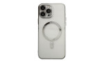 Newface iPhone 14 Pro Max Kılıf Magneticsafe Lazer Silikon - Gümüş