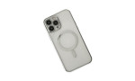 Newface iPhone 14 Pro Max Kılıf Magneticsafe Lazer Silikon - Gümüş
