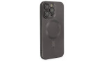 Newface iPhone 14 Pro Max Kılıf Moshi Lens Magneticsafe Silikon - Füme