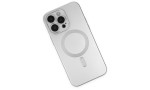 Newface iPhone 14 Pro Max Kılıf Moshi Lens Magneticsafe Silikon - Gümüş