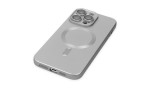 Newface iPhone 14 Pro Max Kılıf Moshi Lens Magneticsafe Silikon - Gümüş