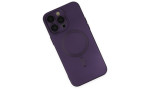 Newface iPhone 14 Pro Max Kılıf Moshi Lens Magneticsafe Silikon - Mor